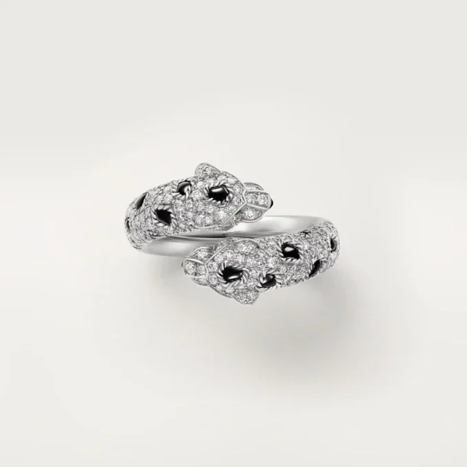 Δαχτυλίδι Panthere De Cartier, ημι-στολισμένο Δαχτυλίδι Panthere De Cartier, ημι-στολισμένο