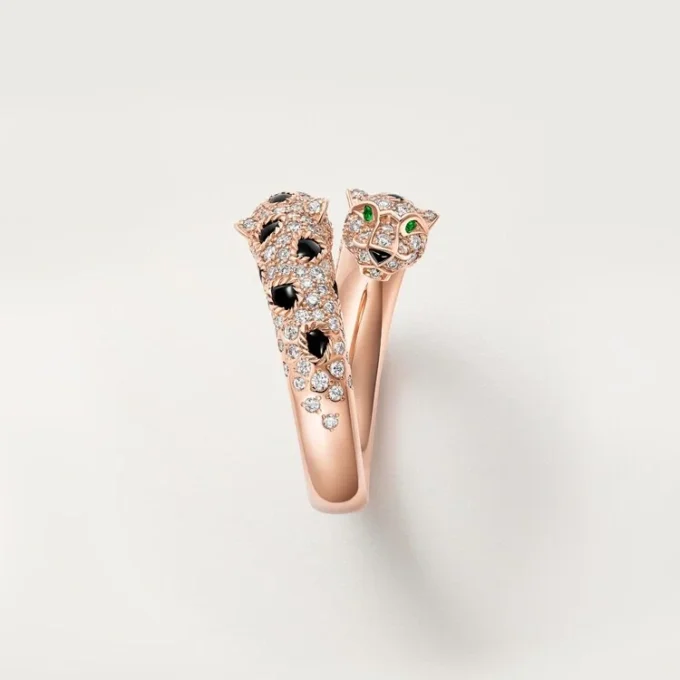 Δαχτυλίδι Panthere De Cartier, ημι-στολισμένο Δαχτυλίδι Panthere De Cartier, ημι-στολισμένο