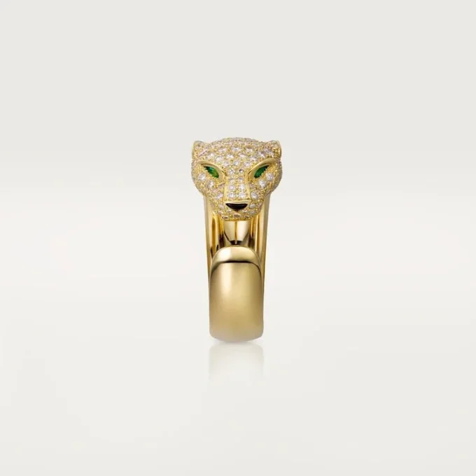 Δαχτυλίδι Panthere De Cartier – Κίτρινο χρυσό, διαμάντια, σμαράγδια, όνυχας – Cartier