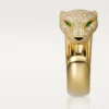 Δαχτυλίδι Panthere De Cartier – Κίτρινο χρυσό, διαμάντια, σμαράγδια, όνυχας – Cartier