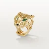 Δαχτυλίδι Panthere De Cartier – Κίτρινο χρυσό, γρανάτες τσαβορίτη, όνυχας – Cartier