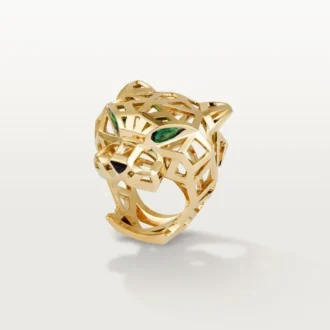 Δαχτυλίδι Panthere De Cartier – Κίτρινο χρυσό, γρανάτες τσαβορίτη, όνυχας – Cartier