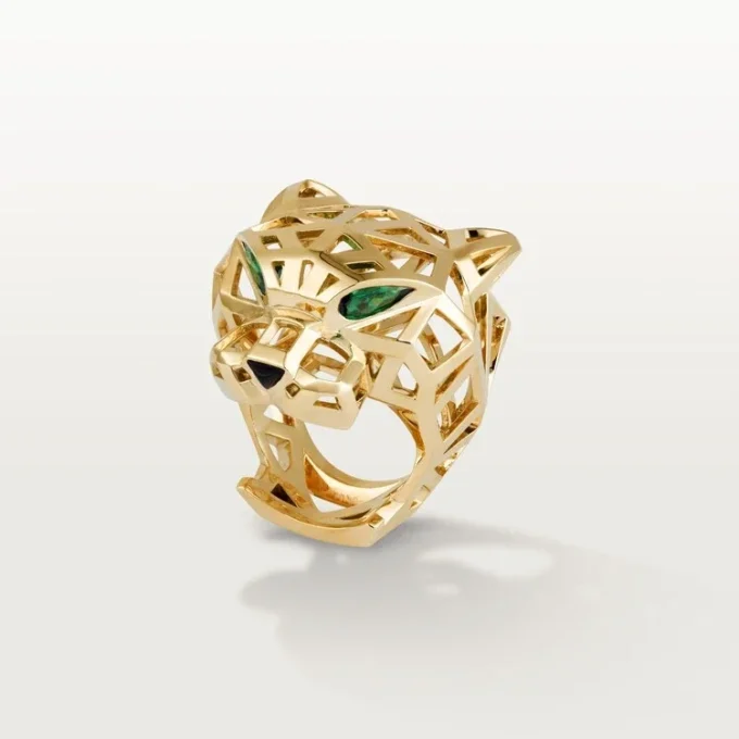 Δαχτυλίδι Panthere De Cartier – Κίτρινο χρυσό, γρανάτες τσαβορίτη, όνυχας – Cartier