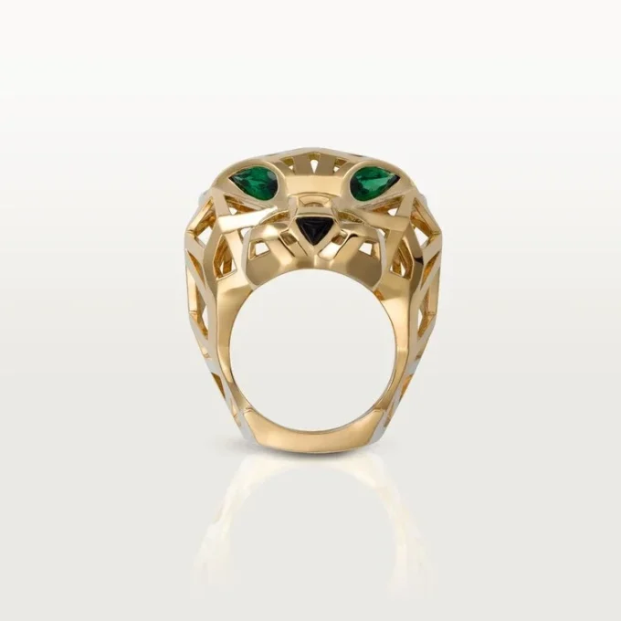 Δαχτυλίδι Panthere De Cartier – Κίτρινο χρυσό, γρανάτες τσαβορίτη, όνυχας – Cartier