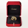 Δαχτυλίδι Panthere De Cartier – Κίτρινο χρυσό, λάκα, διαμάντια, γρανάτης τσαβορίτης – Cartier