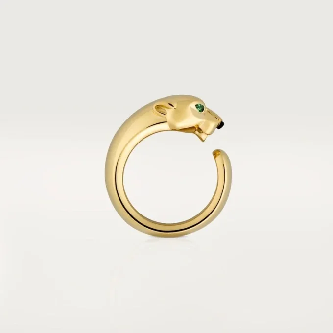 Δαχτυλίδι Panthere De Cartier – Κίτρινο χρυσό, όνυχας, γρανάτης τσαβορίτης – Cartier
