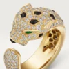Δαχτυλίδι Panthere De Cartier – Κίτρινο χρυσό, σμαράγδια, όνυχας, διαμάντια – Cartier