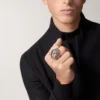 Δαχτυλίδι Panthere De Cartier – Λευκόχρυσο χωρίς ροδίου, γρανάτες τσαβορίτη, όνυχας – Cartier
