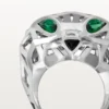 Δαχτυλίδι Panthere De Cartier – Λευκόχρυσο χωρίς ροδίου, γρανάτες τσαβορίτη, όνυχας – Cartier