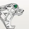 Δαχτυλίδι Panthere De Cartier – Λευκόχρυσο χωρίς ροδίου, γρανάτες τσαβορίτη, όνυχας – Cartier
