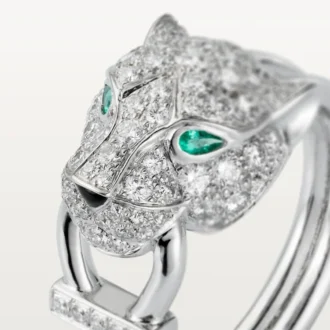 Δαχτυλίδι Panthere De Cartier – Λευκόχρυσο, Διαμάντια, Σμαράγδια, Όνυχας – Cartier Δαχτυλίδι Panthere De Cartier – Λευκόχρυσο, Διαμάντια, Σμαράγδια, Όνυχας – Cartier