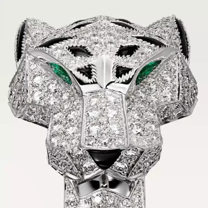Δαχτυλίδι Panthere De Cartier – Λευκόχρυσο, Διαμάντια, Σμαράγδια, Όνυχας – Cartier