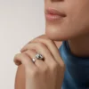 Δαχτυλίδι Panthere De Cartier – Λευκόχρυσο, Γαρνιέτες Τσαβορίτη, Όνυχας – Cartier