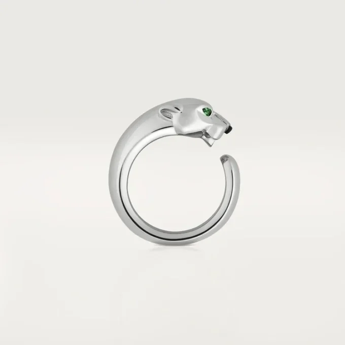 Δαχτυλίδι Panthere De Cartier – Λευκόχρυσο, Γαρνιέτες Τσαβορίτη, Όνυχας – Cartier