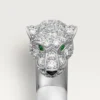 Δαχτυλίδι Panthere De Cartier – Λευκόχρυσο, Σμαράγδια, Όνυχας, Διαμάντια – Cartier