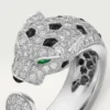 Δαχτυλίδι Panthere De Cartier – Λευκόχρυσο, Σμαράγδια, Όνυχας, Διαμάντια – Cartier