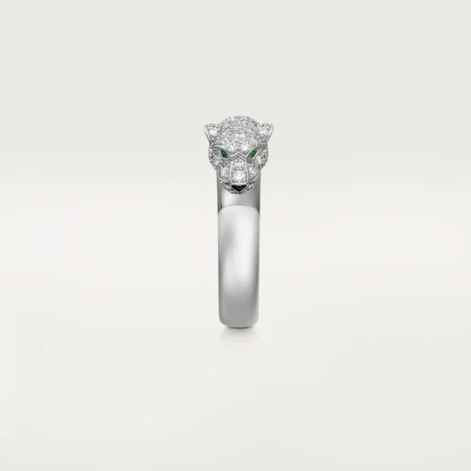 Δαχτυλίδι Panthere De Cartier – Λευκόχρυσο, Σμαράγδια, Όνυχας, Διαμάντια – Cartier
