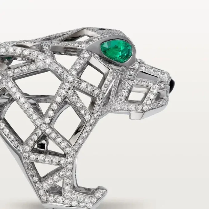 Δαχτυλίδι Panthere De Cartier – Λευκόχρυσο, Σμαράγδια, Όνυχας, Διαμάντια – Cartier