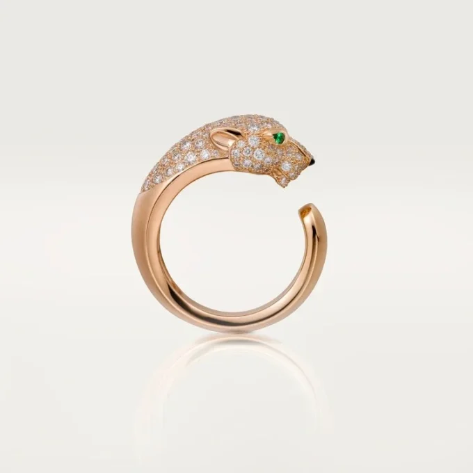Δαχτυλίδι Panthere De Cartier – Ροζ χρυσός, διαμάντια, σμαράγδια, όνυχας – Cartier Δαχτυλίδι Panthere De Cartier – Ροζ χρυσός, διαμάντια, σμαράγδια, όνυχας – Cartier