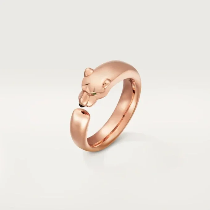 Δαχτυλίδι Panthere De Cartier – Ροζ χρυσός, γρανάτες τσαβορίτη, όνυχας – Cartier
