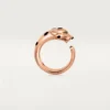 Δαχτυλίδι Panthere De Cartier – Ροζ χρυσός, γρανάτες τσαβορίτη, όνυχας – Cartier