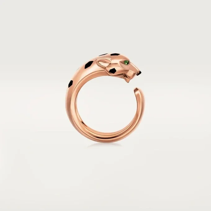 Δαχτυλίδι Panthere De Cartier – Ροζ χρυσός, γρανάτες τσαβορίτη, όνυχας – Cartier