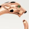 Δαχτυλίδι Panthere De Cartier – Ροζ χρυσός, γρανάτες τσαβορίτη, όνυχας – Cartier