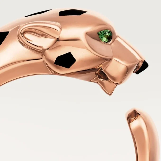 Δαχτυλίδι Panthere De Cartier – Ροζ χρυσός, γρανάτες τσαβορίτη, όνυχας – Cartier