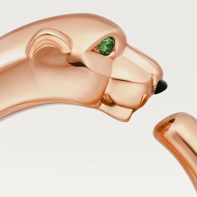 Δαχτυλίδι Panthere De Cartier – Ροζ χρυσός, γρανάτες τσαβορίτη, όνυχας – Cartier