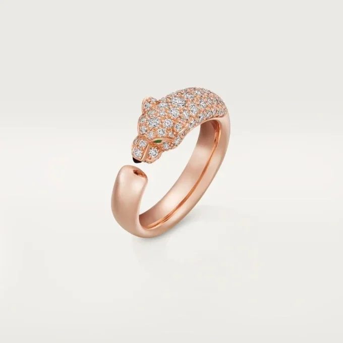 Δαχτυλίδι Panthere De Cartier – Ροζ χρυσός, όνυχας, σμαράγδια, διαμάντια – Cartier Δαχτυλίδι Panthere De Cartier – Ροζ χρυσός, όνυχας, σμαράγδια, διαμάντια – Cartier