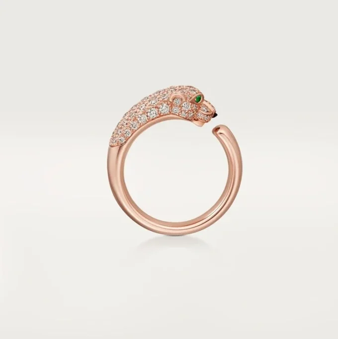 Δαχτυλίδι Panthere De Cartier – Ροζ χρυσός, όνυχας, σμαράγδια, διαμάντια – Cartier Δαχτυλίδι Panthere De Cartier – Ροζ χρυσός, όνυχας, σμαράγδια, διαμάντια – Cartier