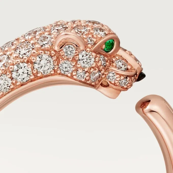 Δαχτυλίδι Panthere De Cartier – Ροζ χρυσός, όνυχας, σμαράγδια, διαμάντια – Cartier Δαχτυλίδι Panthere De Cartier – Ροζ χρυσός, όνυχας, σμαράγδια, διαμάντια – Cartier