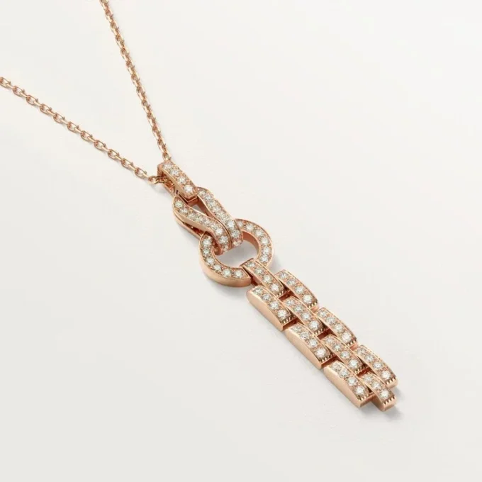 Κολιέ Agrafe – Ροζ χρυσός, διαμάντια – Cartier Κολιέ Agrafe – Ροζ χρυσός, διαμάντια – Cartier