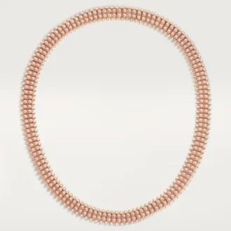 Κολιέ Clash De Cartier, εύκαμπτο, διπλής σειράς, με πάβινγκ Κολιέ Clash De Cartier, εύκαμπτο, διπλής σειράς, με πάβινγκ