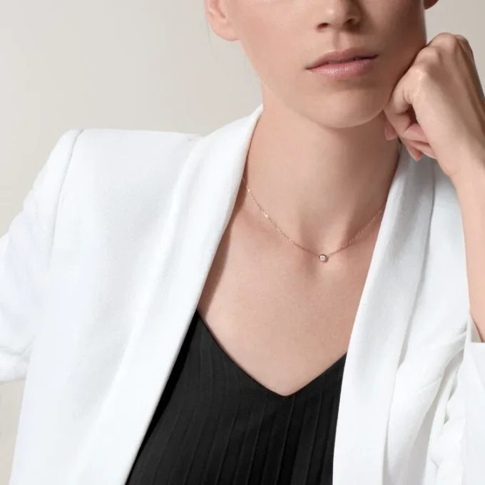 Κολιέ Diamants Legers, Lm – Ροζ χρυσός, Διαμάντι – Cartier