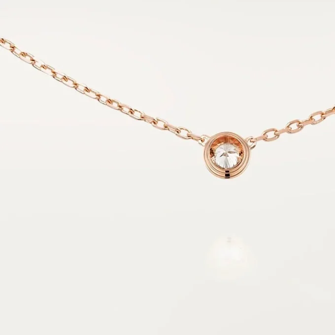 Κολιέ Diamants Legers, Lm – Ροζ χρυσός, Διαμάντι – Cartier