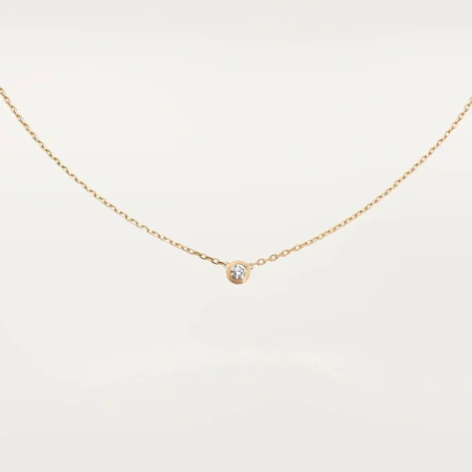 Κολιέ Diamants Legers, Sm – Κίτρινο χρυσό, Διαμάντι – Cartier