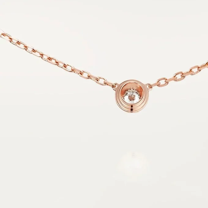 Κολιέ Diamants Legers, Sm – Ροζ χρυσός, Διαμάντι – Cartier