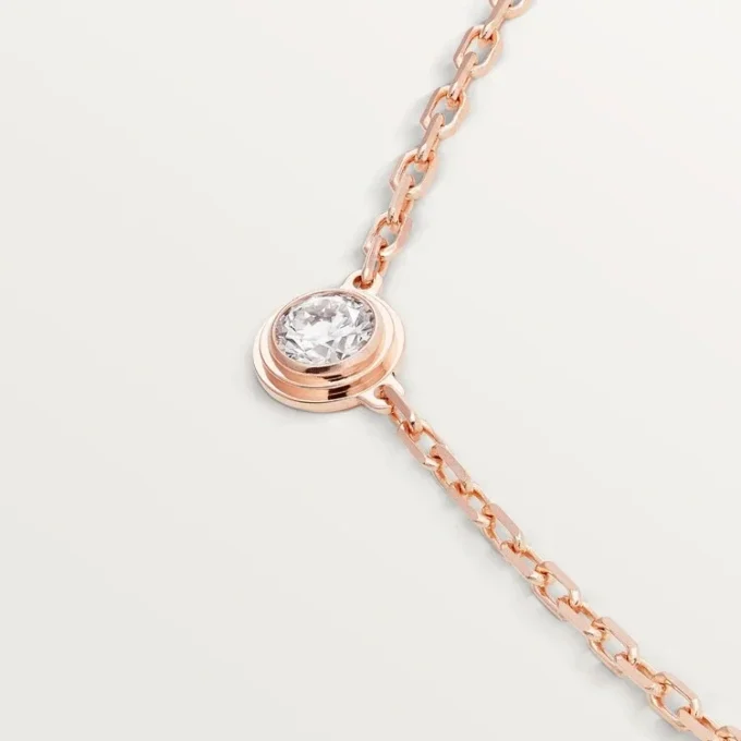 Κολιέ Diamants Legers, Sm – Ροζ χρυσός, Διαμάντι – Cartier