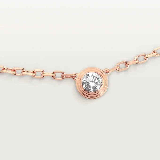 Κολιέ Diamants Legers, Sm – Ροζ χρυσός, Διαμάντι – Cartier