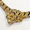 Κολιέ Faune Et Flore De Cartier, κίτρινα, πορτοκαλί και καφέ διαμάντια, με πάβινγκ