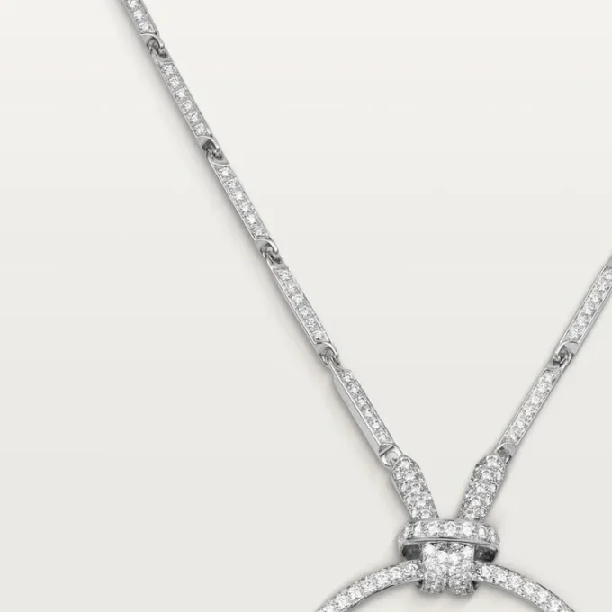 Κολιέ Faune Et Flore De Cartier, σμαραγδένιες σταγόνες, στρωμένο