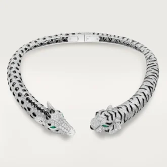 Κολιέ Indomptables De Cartier Torque, με πάβινγκ Κολιέ Indomptables De Cartier Torque, με πάβινγκ
