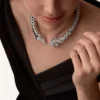 Κολιέ Indomptables De Cartier Torque, με πάβινγκ
