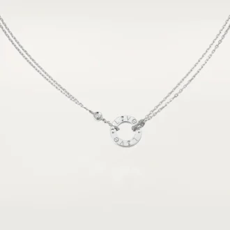 Κολιέ Love, 2 διαμάντια – Λευκόχρυσο, Διαμάντια – Cartier