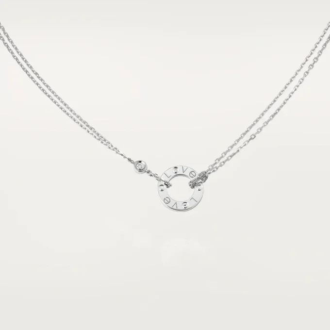 Κολιέ Love, 2 διαμάντια – Λευκόχρυσο, Διαμάντια – Cartier Κολιέ Love, 2 διαμάντια – Λευκόχρυσο, Διαμάντια – Cartier