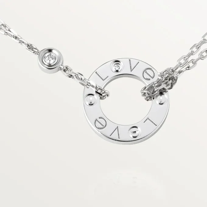 Κολιέ Love, 2 διαμάντια – Λευκόχρυσο, Διαμάντια – Cartier Κολιέ Love, 2 διαμάντια – Λευκόχρυσο, Διαμάντια – Cartier