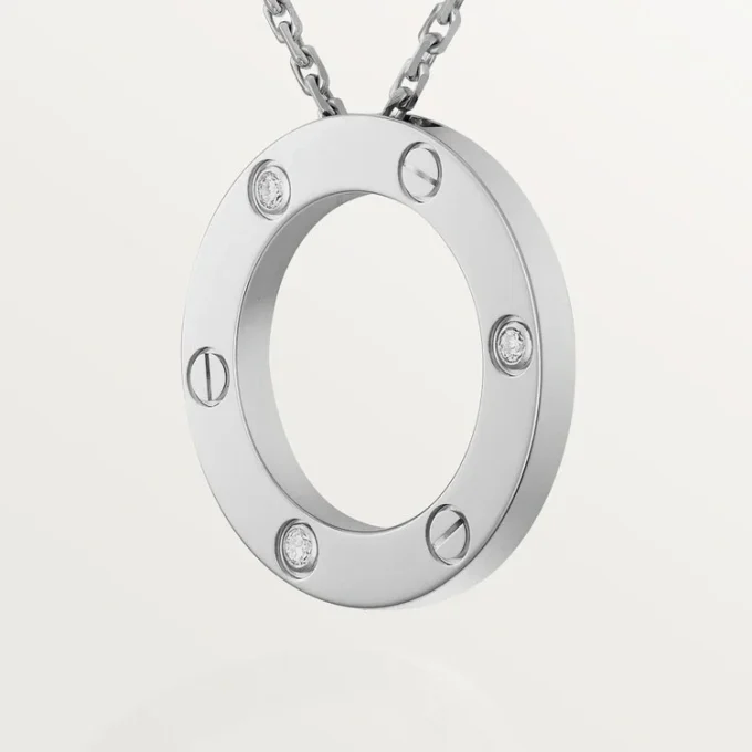 Κολιέ Love, 3 διαμάντια – Λευκόχρυσο, Διαμάντια – Cartier Κολιέ Love, 3 διαμάντια – Λευκόχρυσο, Διαμάντια – Cartier
