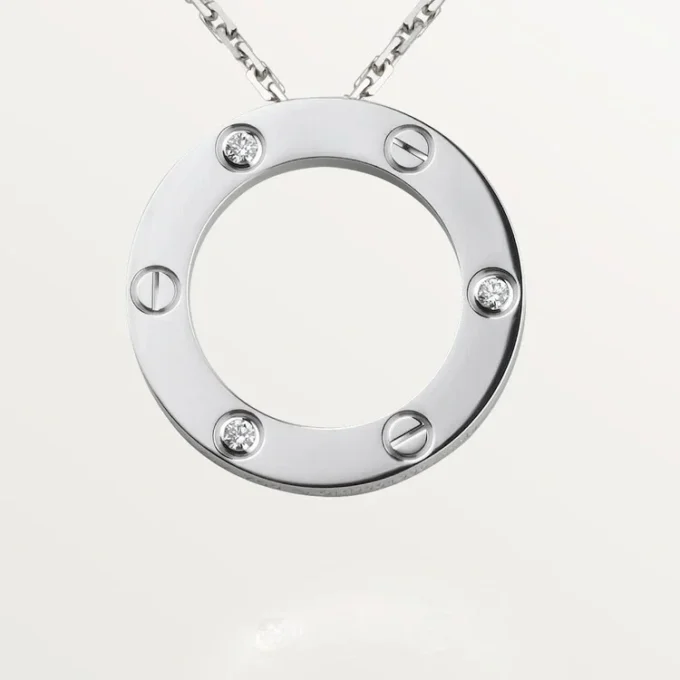 Κολιέ Love, 3 διαμάντια – Λευκόχρυσο, Διαμάντια – Cartier Κολιέ Love, 3 διαμάντια – Λευκόχρυσο, Διαμάντια – Cartier