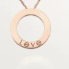 Κολιέ Love, 3 διαμάντια – Ροζ χρυσός, Διαμάντια – Cartier Κολιέ Love, 3 διαμάντια – Ροζ χρυσός, Διαμάντια – Cartier
